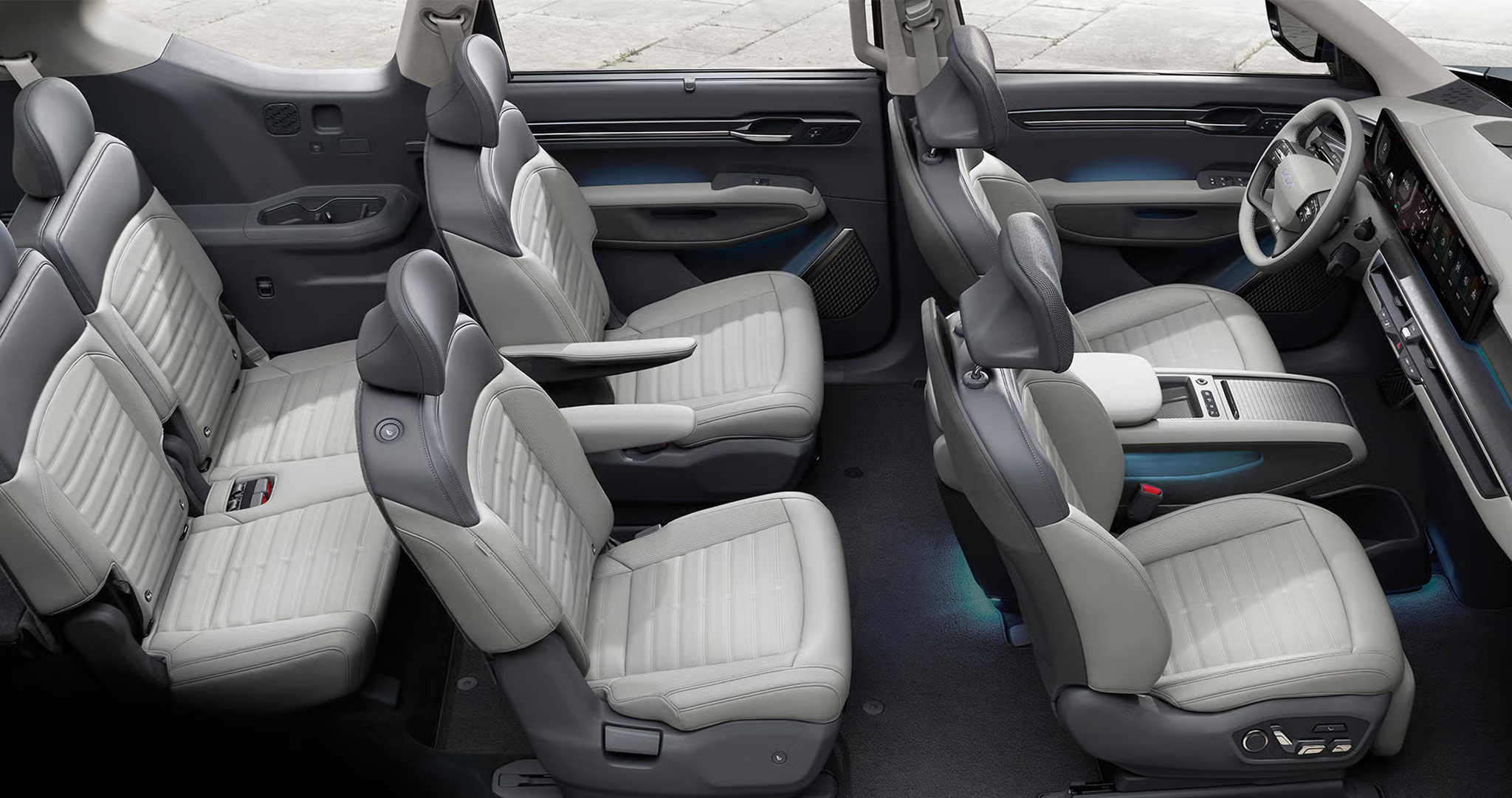 EV9 interior layout