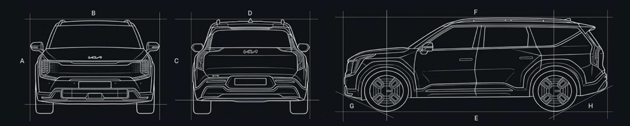EV9 size drawing